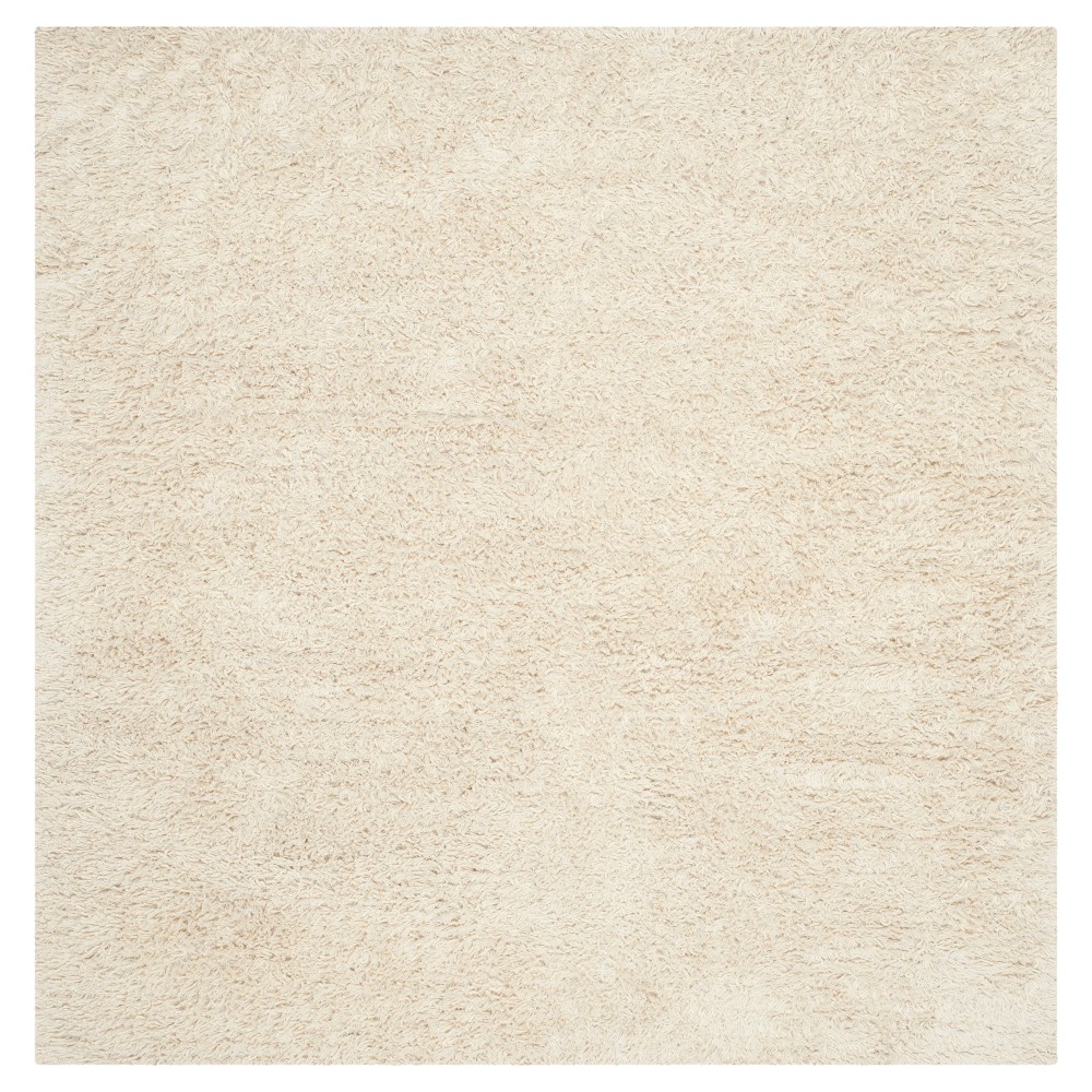 Ivory Solid Tufted Square Area Rug - (8'x8') - Safavieh