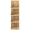 vidaXL Solid Wood Book Cabinet - Teak Bookshelf with Abundant Storage - Sanded Smooth Finish - Multi-Room Use - Home Decor - 4 of 4
