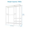 VIPEK V2L Garment Rack with Dimmable LED Lights,3000K Warm White, Portable Closet Wardrobe Freestanding Metal Clothing Rack for Hanging Clothes - 3 of 4