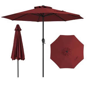 Tangkula Outdoor Patio Umbrella Modern Table Umbrella w/8 Heavy Duty Ribs Sun-proof - 1 of 4