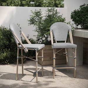 Taylor & Logan 2pk Noemi Stacking Bistro Style Counter Chairs - 1 of 4