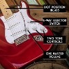 Sawtooth ES Series Electric Guitar, Black with Chrome Pickguard - 3 of 4