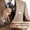 Generic Airtag Wallet for Men 15 Cards Wallets Slim Rfid Leather 2 ID Window - 3 of 4