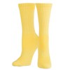 Basix Solid Heather Color Crew Socks for Men & Women, Assorted - 2 of 4