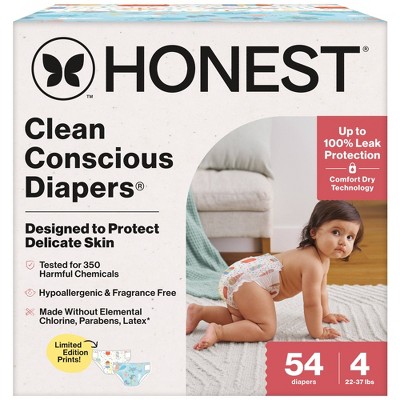 The Honest Company Clean Conscious Disposable Diapers - Ocean Bottoms & Chilly Cheeks