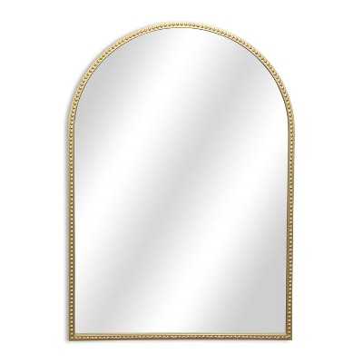 Cheung's Cheungs Nuvelle Curve Top Gold Metal Framed Wall Mirror
