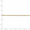 Black Bow Jewelry 1.6mm 14k Yellow Gold Diamond Cut Singapore Chain Bracelet & Anklet - 4 of 4