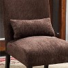 Maliang Chenille Fabric Armless Accent Chair with Back Pillow - 4 of 4