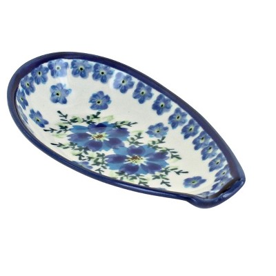 Blue Rose Polish Pottery Kalina Small Spoon Rest