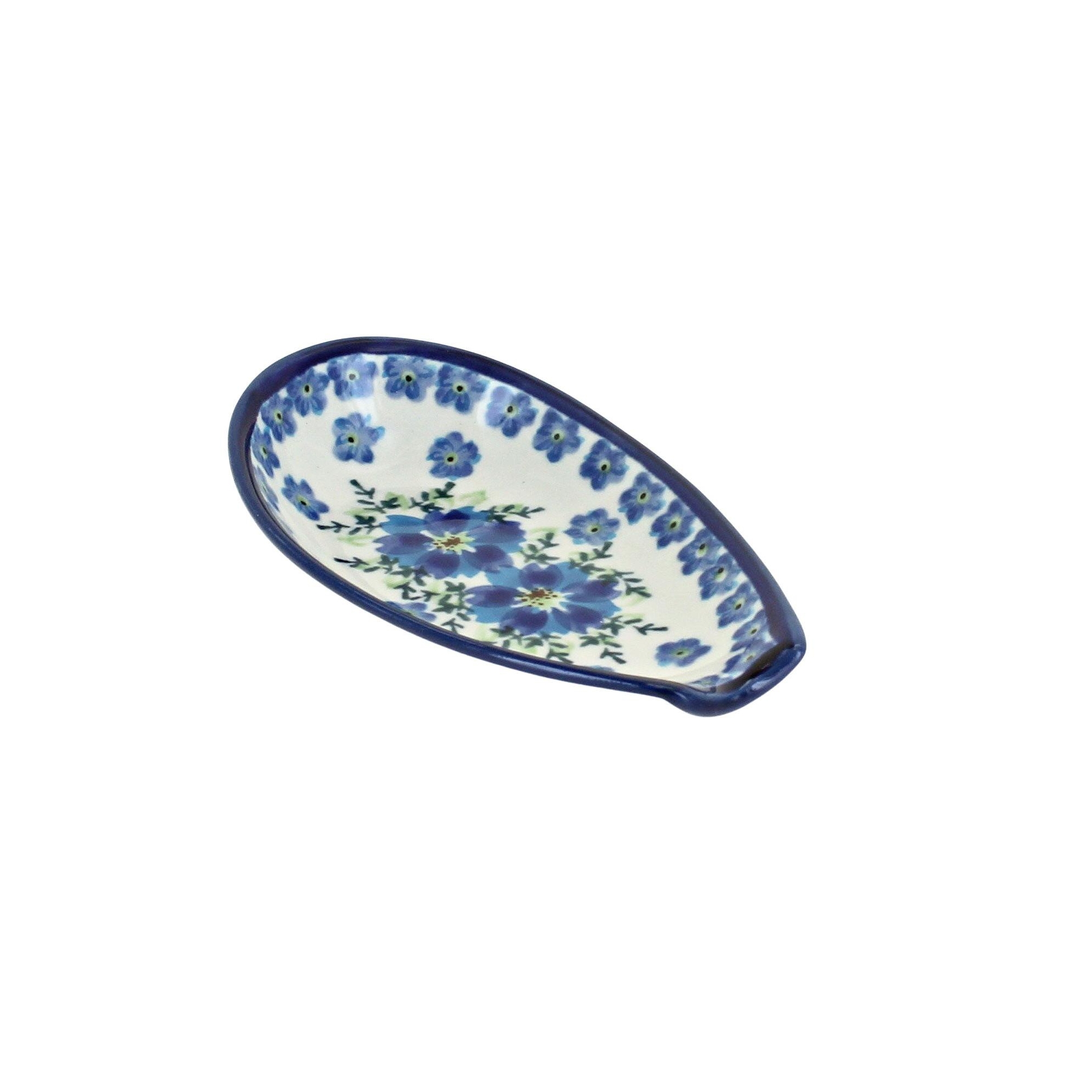 Blue Rose Polish Pottery Kalina Small Spoon Rest