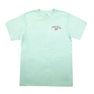 Hello Kitty Puff Print Character With Bow & Heart Women's Light Green Crew Neck Short Sleeve T-shirt - 1 of 4