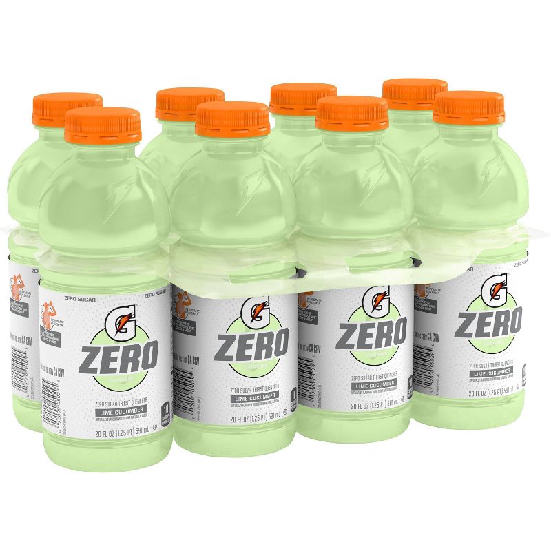 Gatorade G Zero Lime Cucumber Sports Drink - 8pk/20 fl oz Bottles, 3 of 5