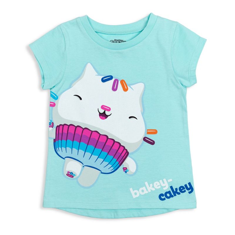 Dreamworks Gabby's Dollhouse 2 Pack Graphic T-Shirts Pink/Blue , 5 of 10