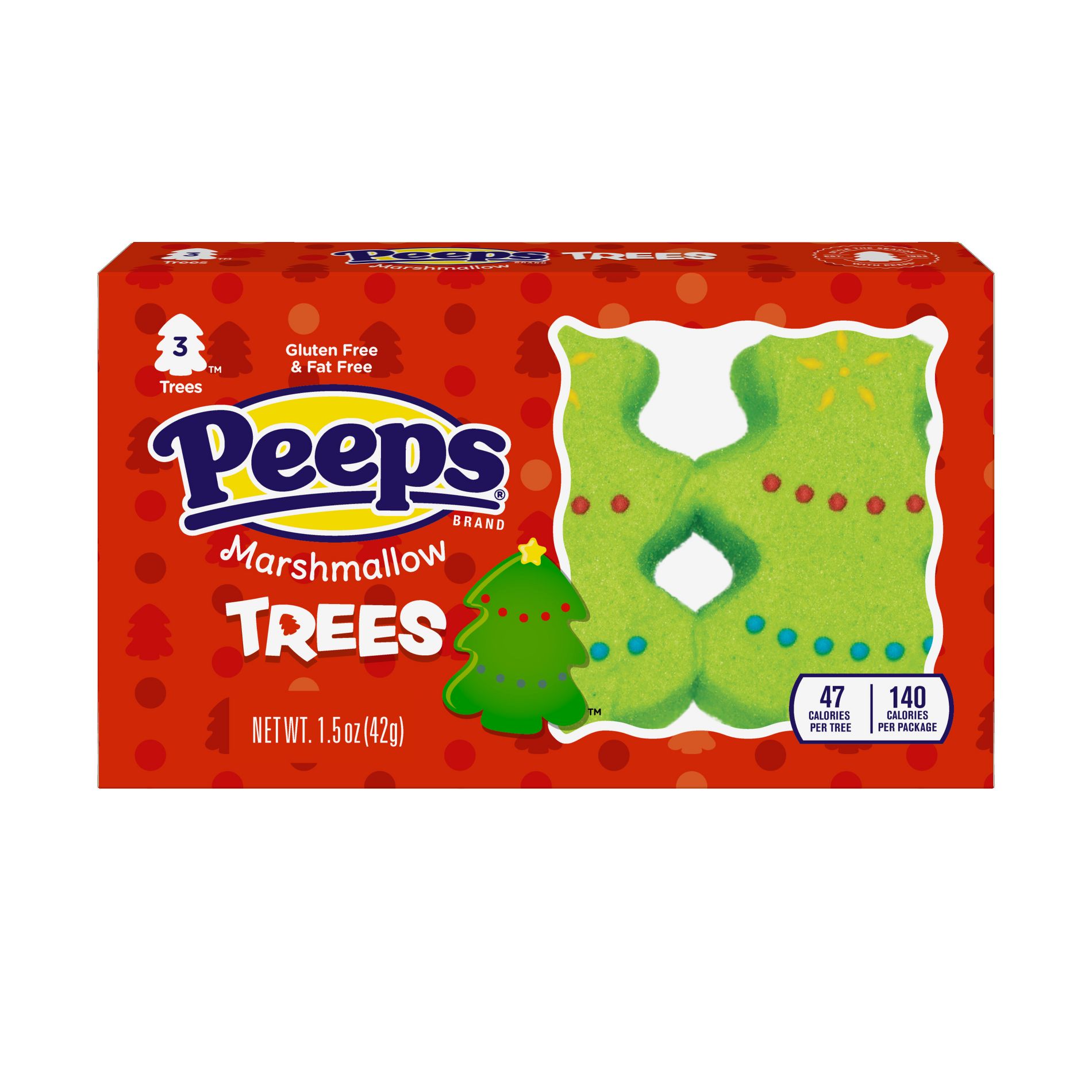 Peeps Trees Christmas Candy - 1.5oz/3ct