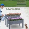 Gulches 34"x34"x28" Two-Tier Raised Garden Bed - Elevated Wood Planter for Vegetables & Herbs - 4 of 4