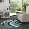 Masada Rugs Sophia Collection Modern Contemporary Hand Sculpted Area Rug - 2 of 4