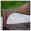 Mirage 5pc Wicker Patio Dining Set: Weather-Resistant, Glass Top Table - Christopher Knight Home - 4 of 4