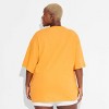 Women's Bob Marley One Love Short Sleeve Graphic T-Shirt Dress - Orange - 2 of 3