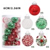 Christmas Ball Ornaments 25-Pack, Shatterproof Sphere Set for Holiday Tree Decor and Table Centerpieces - 2 of 4