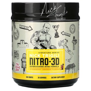 NITRO-3D – Advanced Intra-Workout Formula – Workout Fuel – Muscle Growth & Recovery – Hydration – Patented Ingredients – Strawberry Lemonade Flavor - 1 of 2