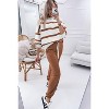 Black Stripe Drop Shoulder Pullover and Jogger Pants Set - 2 of 2