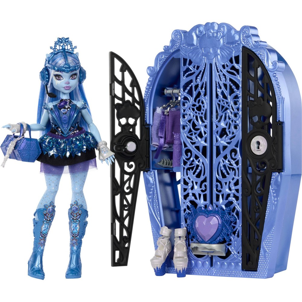 Monster High 12.5" Skulltimate Secrets Monster Mysteries Playset, Abbey Bominable Doll with Surprises