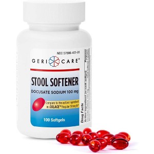 Geri-Care Docusate Sodium 100mg Softgel, 100 Ct - 1 of 4