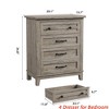 4 Dresser for Bedroom, 34.8 in Tall Vertical Drawer Dresser with Large Storage, Freestanding Wooden Closet Chest for Bedroom, Living Room - 2 of 4
