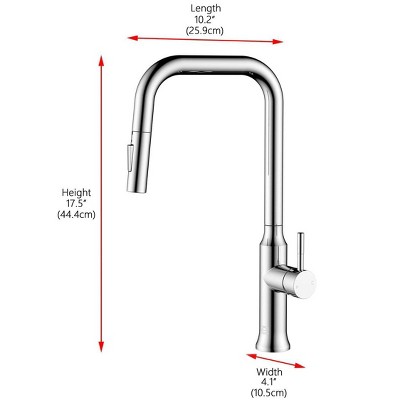 Matte Black Stainless Steel Gooseneck Kitchen Faucet with Pull-out Spray