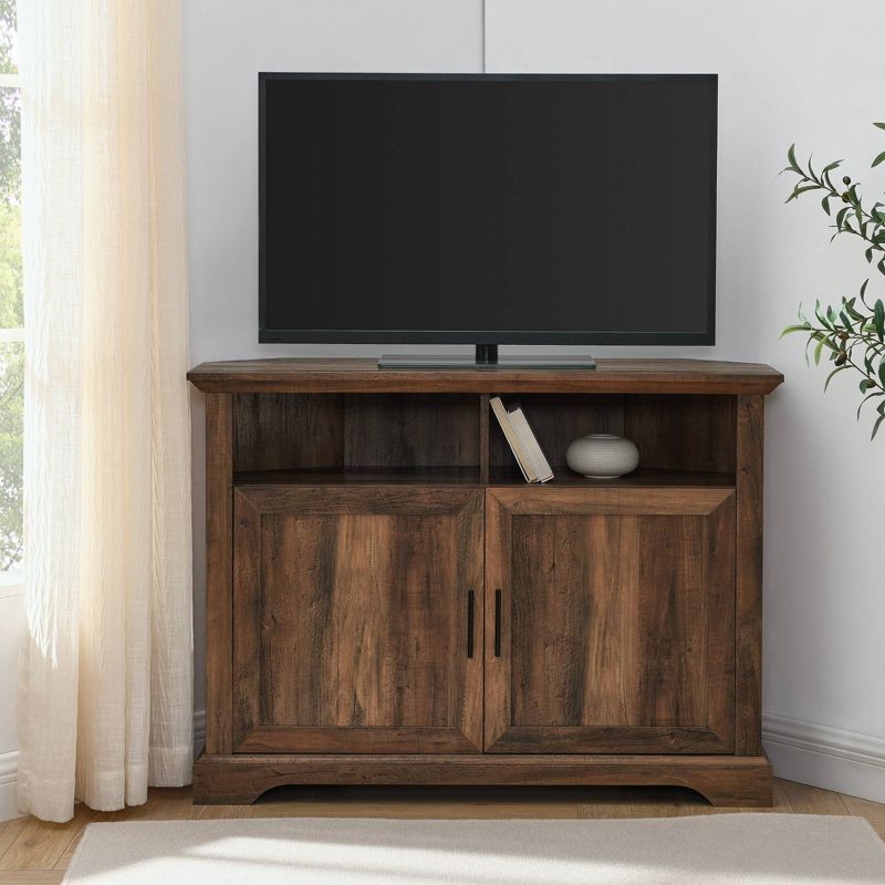 Grooved Door Corner TV Stand for TVs up to 45" - Saracina Home, 5 of 12