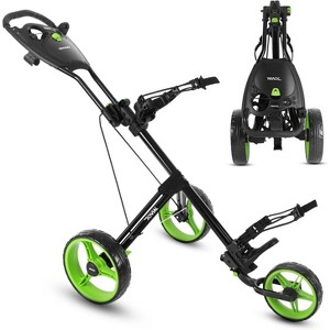 Jovial 3-Wheel Junior Pull Cart with Deluxe Scorecard Holder (JOVGFP9.5) - Compact, Easy to Fold - 1 of 4