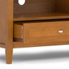 72" Solid Wood Transitional Shaker Style Low TV Media Stand with Cord Management, Bottom Drawers and Open Compartments for Living Room and Bedroom - 2 of 4