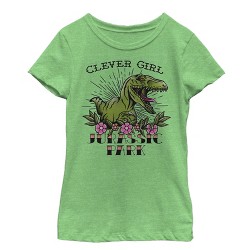 Girl's Jurassic Park Welcome Gates Cartoon T-shirt : Target