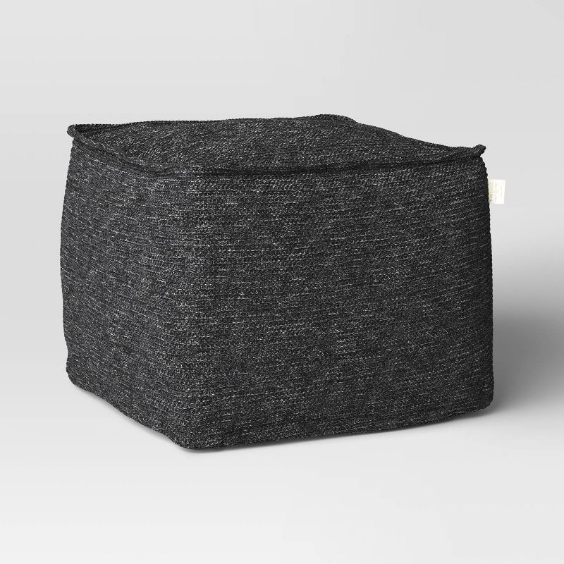 20"x15" Outdoor Patio Pouf Knit Olefin - Threshold™ , 1 of 7
