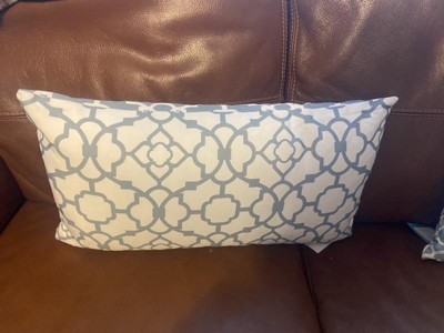 Waverly Pillows Lovely Lattice 20 x 20 Ocean Indoor/Outdoor