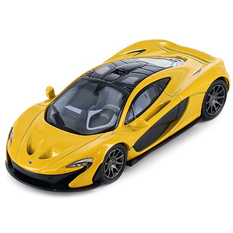 McLaren P1 Volcano Yellow Metallic with Black Top "Hypercar League Collection" 1/64 Diecast Model Car by PosterCars, 2 of 4
