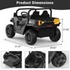 Ride On Dump Truck, 24V Ride On Car with Remote Control,Electric Dump Bed and Extra Shovel,Ride On Tractors Car with Music Player,Key Start for Safety - 2 of 4