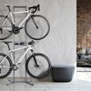 Delta Design Cycle Four Bike Free-Standing Storage Rack with Basket - Black - 2 of 4