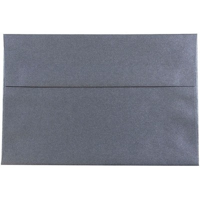 JAM Paper A8 Metallic Invitation Envelopes 5.5x8.125 Stardream Anthracite BK 9846