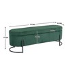 CAVINAS Corduroy Fabric Storage Ottoman Bench with Safety Hinge,Upholstered Storage Ottoman,Storage Bench for Living Room,Bedroom - 3 of 4