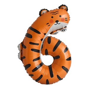Unique Bargains Number Balloons Animal Print Foil Decoration for Party Birthday - 1 of 4