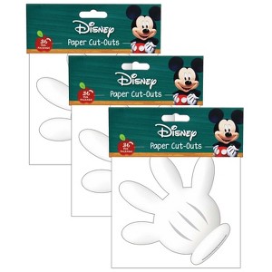 Eureka Mickey Mouse Clubhouse Hand Paper Cut Outs 36 Per Pack 3 Packs (EU-841001-3) - 1 of 2