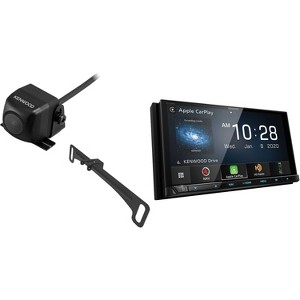 Kenwood DNX997XR Navigation Receiver with CMOS-230LP Rearview Camera with License Plate Mounting Hardware - 1 of 4