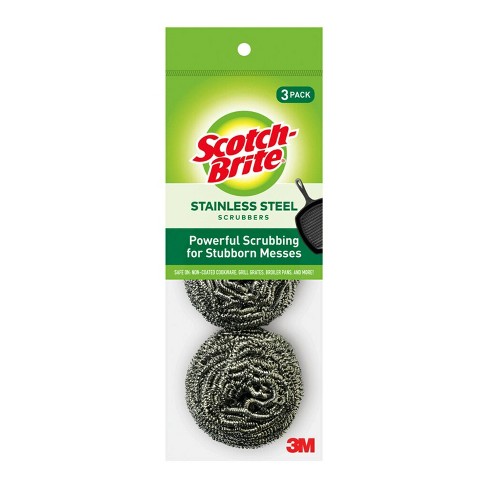 Scotch-Brite Stainless Steel Scrubbing Pads - 3ct - image 1 of 4