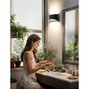 DORESshop Modern Black Half-Arc Wall Sconce with 5CCT Adjustable Color Temperature and Dimmable Feature for Corridor Staircase Living Room Bedroom - 3 of 4