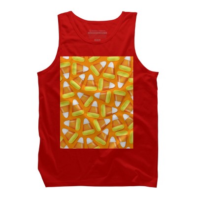 Men's Design By Humans Halloween Candy Corn By NewburyBoutique Tank Top