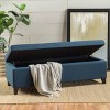 CAVINAS Rectangle PU Leather Storage Ottoman Bench,Upholstered Storage Ottoman,Storage Bench for Living Room,Bedroom - 2 of 4