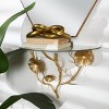 16"x24" Metal Floral Branch Wall Shelf with Glass Top - Olivia & May - 2 of 4