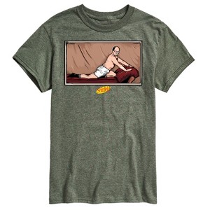 Men's Seinfeld George Costanza Short Sleeve Graphic T-Shirt - Heather Military Green - 2 X-Large - 1 of 4