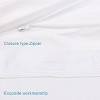 4 Pack Hidden Zippered Waterproof Pillow Protectors, Super Soft Quiet Pillow Protectors - NTBAY - 3 of 4